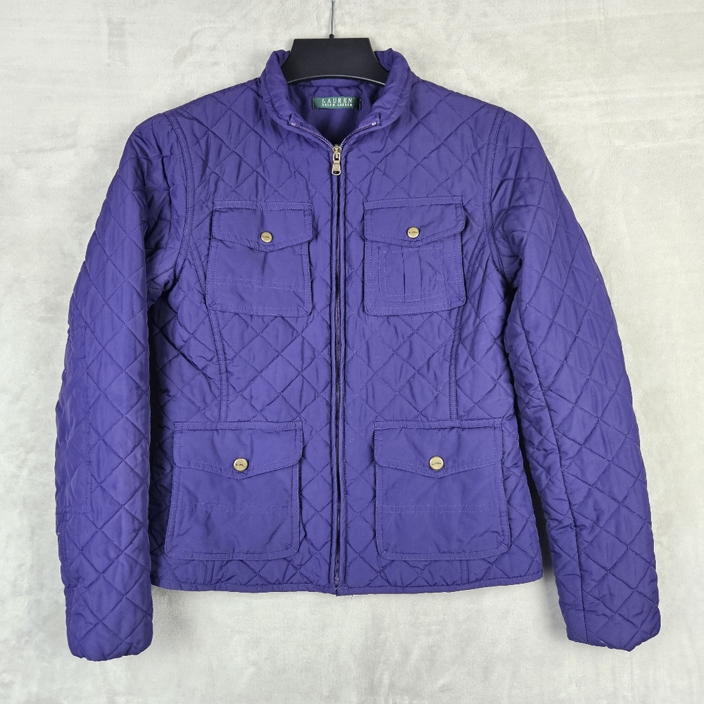 Lauren Ralph Lauren Green Label Women's Purple Lightweight Quilted Jacket XS